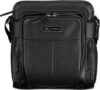 La Martina Black Polyethylene Shoulder Mens Bag