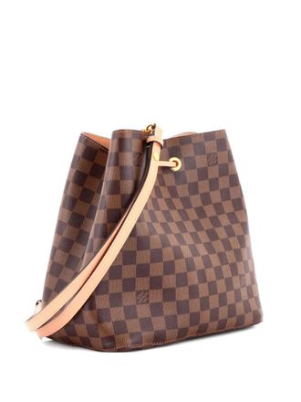 Louis Vuitton NeoNoe Handbag Damier with Leather MM bucket bag - Bruin