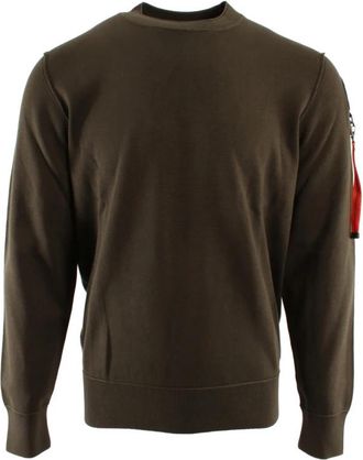 Parajumpers Basic Braw Knit - Heren - Sweatshirts - Groen - M - Katoen - Hoodies & sweatvesten