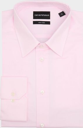 Emporio Armani Mens Cotton Micro-Dot Dress Shirt