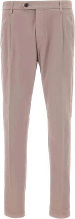 Eleventy Pantaloni con pieghe e tasche a filetto - Rosa