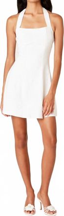 Nia Emil Halter Mini Dress In White