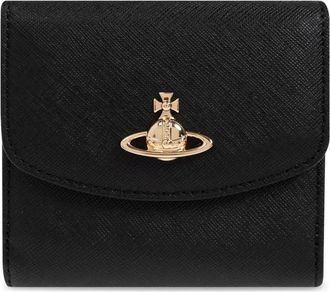 Vivienne Westwood Saffiano-leather wallet - women - Calf Leather - One Size - Black