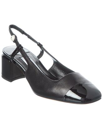 Jimmy Choo London Elisa Sb 45 Leather Slingback Pump