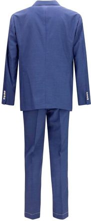 Brunello Cucinelli Mens Blue Wool Oves Aries Two-Piece Suit