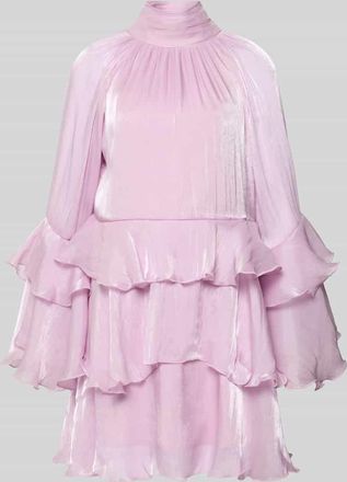 Gina Tricot Minikleid im Stufen-Look Modell Flowy frill in Flieder, Gr&ouml;&szlig;e 34