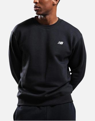 New Balance Mens New Balance Mens Fleece Sweatshirt Relax Fit Jumper - Black - Size: 38