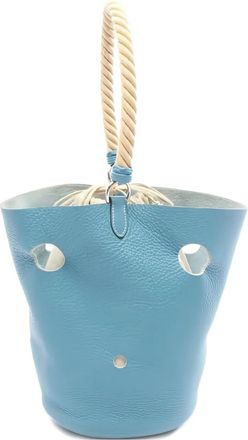 Herm&egrave;s 2005 MM Mangeoire rope-handle bucket bag - Blue