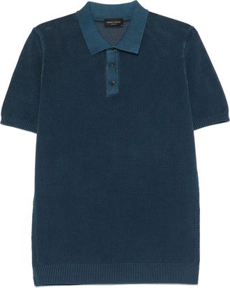 Roberto Collina Polo in maglia - Blu