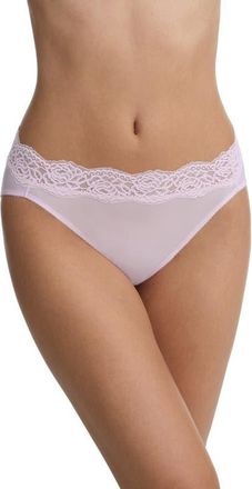 Skarlett Blue Divine Lace Trim French Cut Brief in Lilac Pink at Nordstrom, Size X-Large