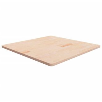 vidaXL Piano Tavolo Quadrato 90x90x2,5 cm Massello Rovere Non Trattato - Vidaxl