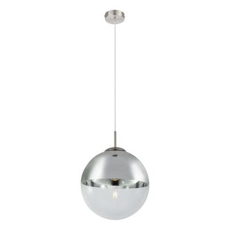 Globo Lighting L&aacute;mpara Colgante - Varus - N&iacute;quel - Vidrio - &Oslash; 30cm - E27 - Globo