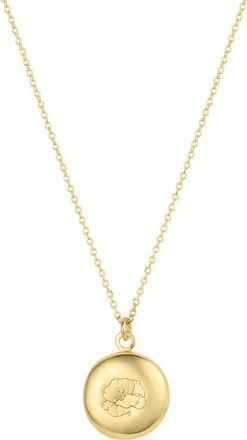 Set & Stones Ruby Birth Flower Necklace in Gold /August at Nordstrom