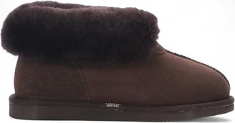 TruClothing Sheepskin Suede Comfort Slip-On Bootie Slippers