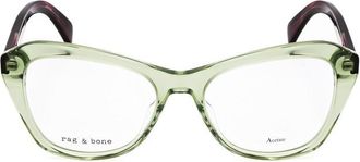 Rag & Bone Ladies Green Cat Eye Eyeglass Frames RNB3069-2