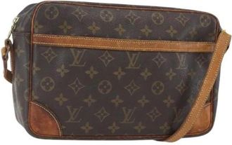 Louis Vuitton Pre-owned Canvas Cross Body Bag - Dames - Vintage Schoudertas - Bruin - ONE Size - Vintage