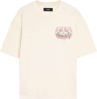 Amiri Chateau Printed Cotton T-shirt - Ivory - XL