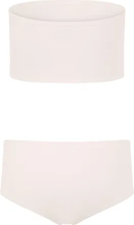 Alaia Womens Mesh Lingerie Set, Cream Polyamide Loungewear