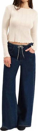 Daze Madison Wide Leg Jeans In Moonlight