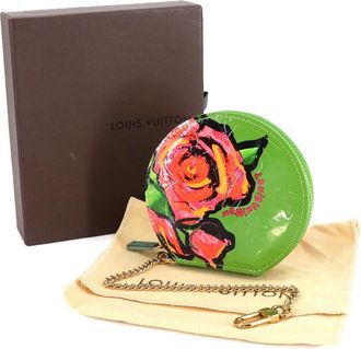 Louis Vuitton Vert Tonic Monogram Vernis Coin Purse/Coin Case (Pre-Owned)