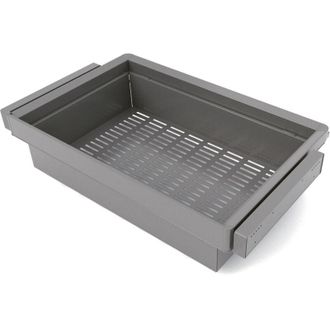 Emuca Emuca Kit cassetto metallico e telaio regolabile Quartz per armadi, chiusura ammortizzata e estrazione totale, modulo 80 cm, finitura Titanio