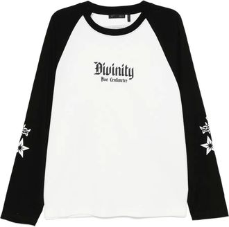 Five CM T-shirt con ricamo - Bianco