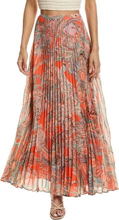 L'agence Lagence Torin Pleated Maxi Skirt