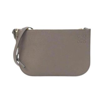 Loewe Pre-owned Cross Body Bags, female, Gray, Size: ONE SIZE Pre-owned Gate Goat Shoulder Bag
