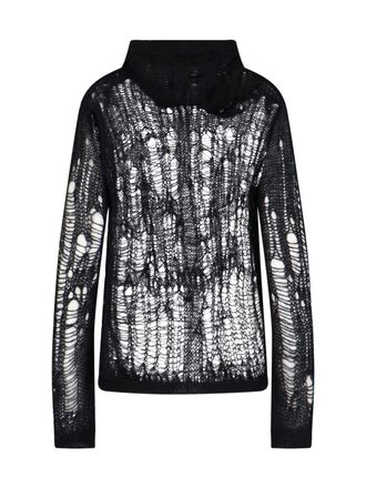 Rick Owens Womens Sweaters Black Nylon