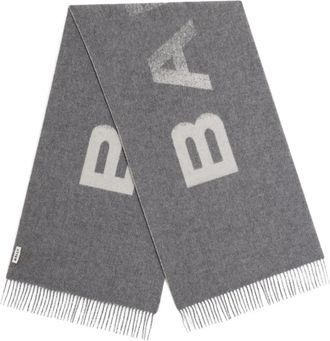Bally logo-detailing scarf - Grey