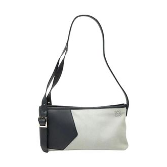 Loewe Pre-owned Gestructureerde Schoudertas - Dames - Pre-owned - Grijs - Maat: ONE Size