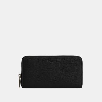 Coach Mens Accordion Wallet - Black Leather - One Size