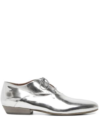 Marsèll Oxford Miniblocco in pelle metallizzata - Argento