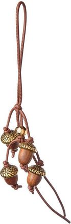 Loewe Acorn Wood & Leather Charm