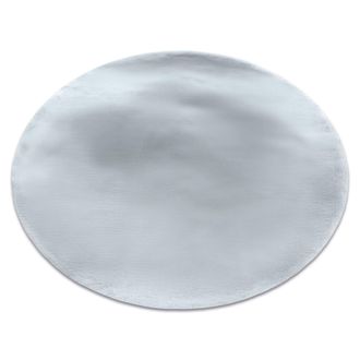 RugsX RugsX Teddy New Rug in Silver | Size: 120 cm diameter