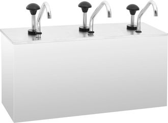 vidaXL Dispensador De Salsa De Acero Inoxidable 3 X 3,5 L Vidaxl