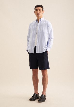 Seidensticker Shorts SEIDENSTICKER Schwarze Rose, Herren, Gr. 46, Normalgr&ouml;ssen, blau (navy), 97% Baumwolle, 3% Elasthan, unifarben, Hosen Shorts