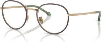 Giorgio Armani 52mm Phantos optical glasses in Black Gold at Nordstrom