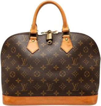 Louis Vuitton Pre-owned Alma PM - Dames - Vintage Handtas - Bruin - ONE Size - Leer - Vintage