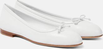 Manolo Blahnik Verallii leather ballet flats