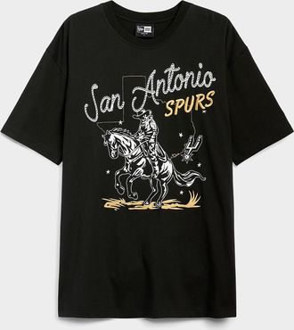New Era Mens San Antonio Spurs graphic T-shirt