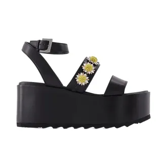 Fabrizio Viti Wedges, female, Black, 4 UK, Tima Platform
