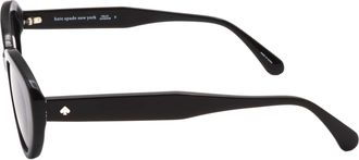 Kate Spade New York CRYSTALS80751 Black Oval Sunglasses - Black