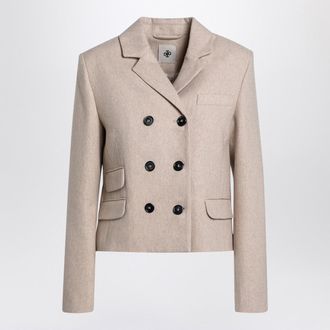 The Garment Mille Beige Double Breasted Jacket