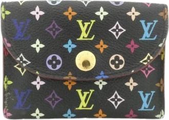 Louis Vuitton Pre-owned Enveloppe Cartes de Visite Coated Canvas Card Case - Dames - Vintage Accessoires - Veelkleurig - ONE Size - Vintage