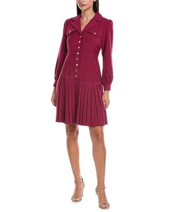 Nanette Lepore Pleated Drop-Waist Dress