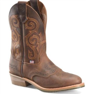 Carolina Mens Rockdale Roper Soft Toe Boot In Brown