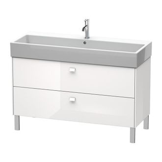Duravit Mueble De Aseo Duravit Brioso De 118,4 X 45,9 Cm, 2 Extra&iacute;bles, Con Sif&oacute;n Y Delantal, Para Lavabo Vero Air 235012, Color (frente/cuerpo): Azul Claro D