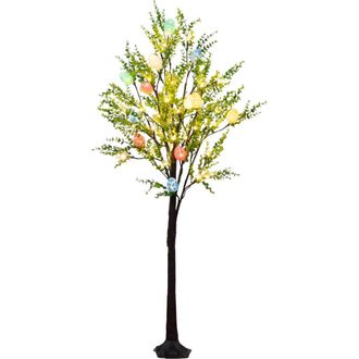 Nearly Natural 3-ft Pre-Lit Artificial Easter Egg Twig Tree with Greens and 48 Warm White LED Lights at Nordstrom