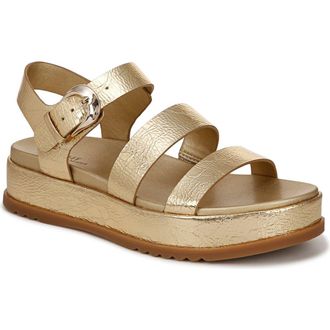 Naturalizer Zizi Platform Sandal in Dark Gold at Nordstrom, Size 8.5